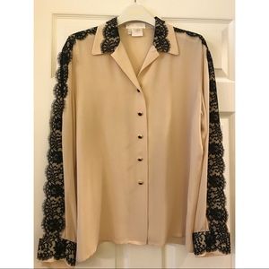 Vintage Black Lace Escada Blouse